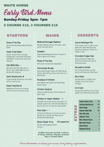 best value early bird menu derry