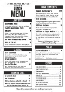 lunch menu derry