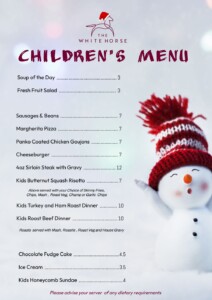 Kids Menu Londonderry